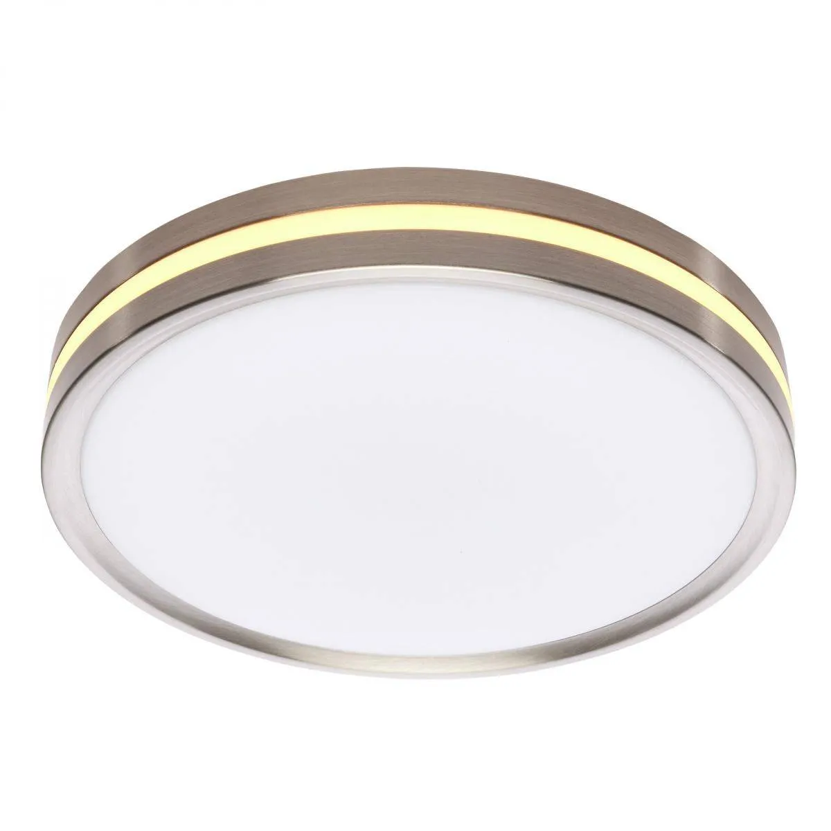 11 Inch Surface Mount with Night Light; 5 CCT Selectable; Brushed Nickel Finish