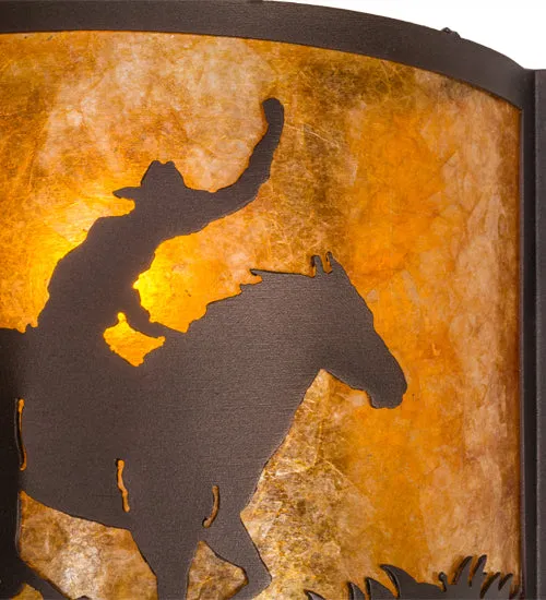 12"W Cowboy Southwest Wall Sconce