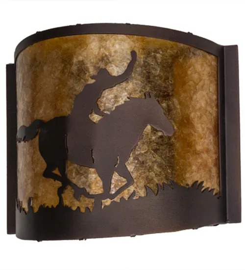 12"W Cowboy Southwest Wall Sconce