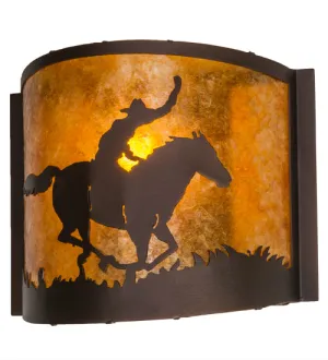 12"W Cowboy Southwest Wall Sconce