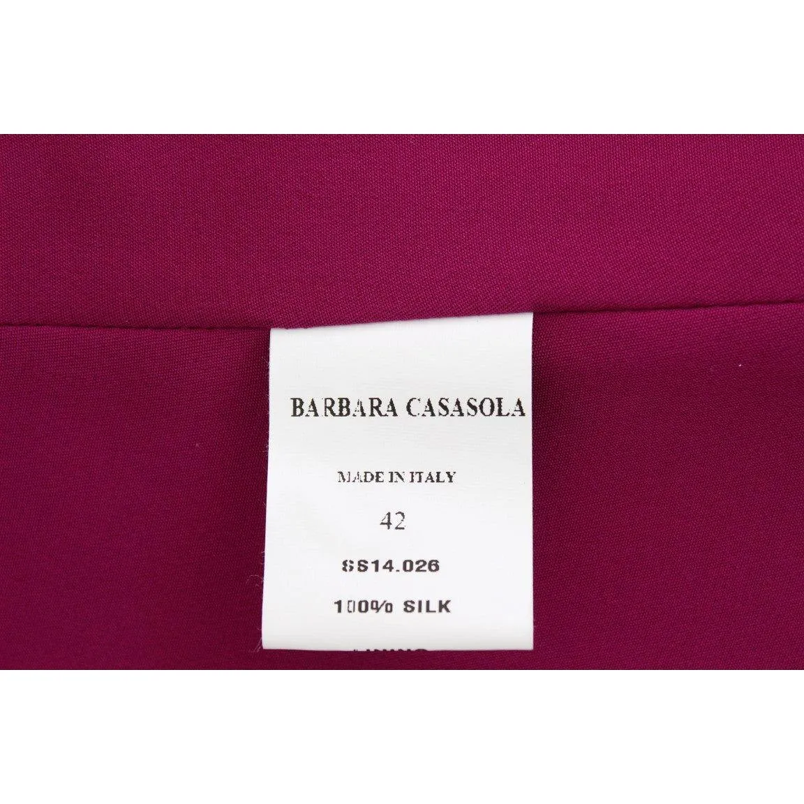 Barbara Casasola Stunning Silk Sleeveless Purple Blouse