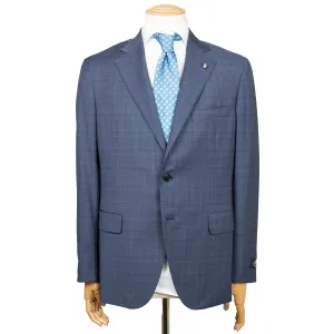 Blue Check “Natural Soft” Pure Wool Suit