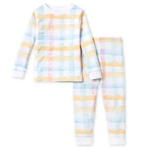 Burt's Bees Organic Two-Piece Pajamas Multi Buffalo Check