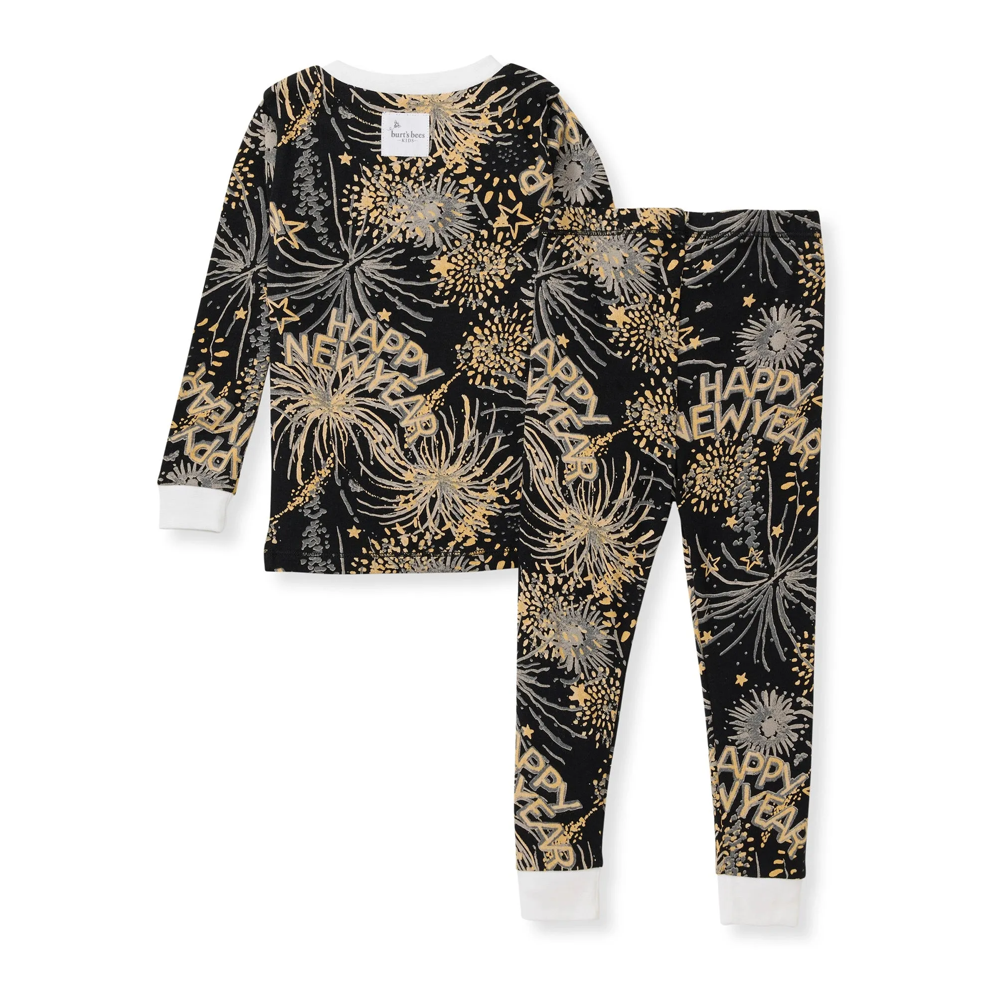 Burt's Bees Organic Two-Piece Pajamas New Year Cheer!