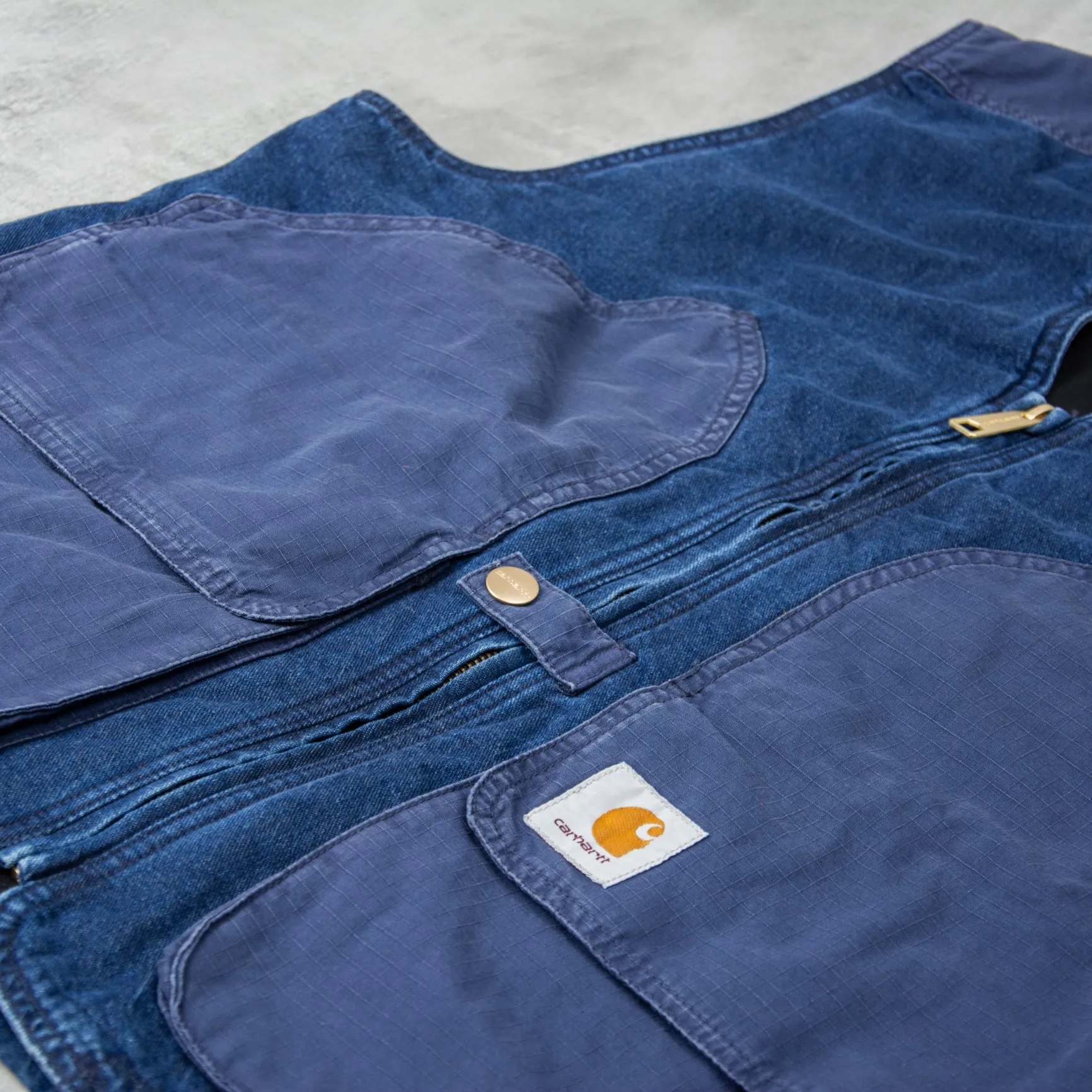 Carhartt WIP Alma Vest - Blue Stone Washed