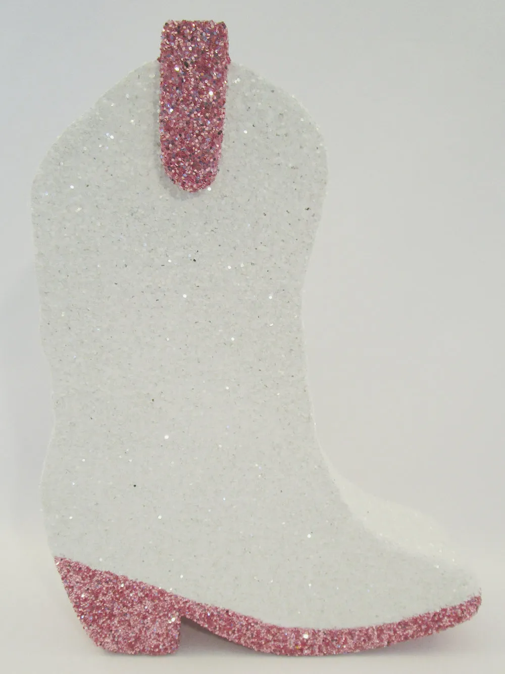 Cowboy boot styrofoam cutout (rounded front)