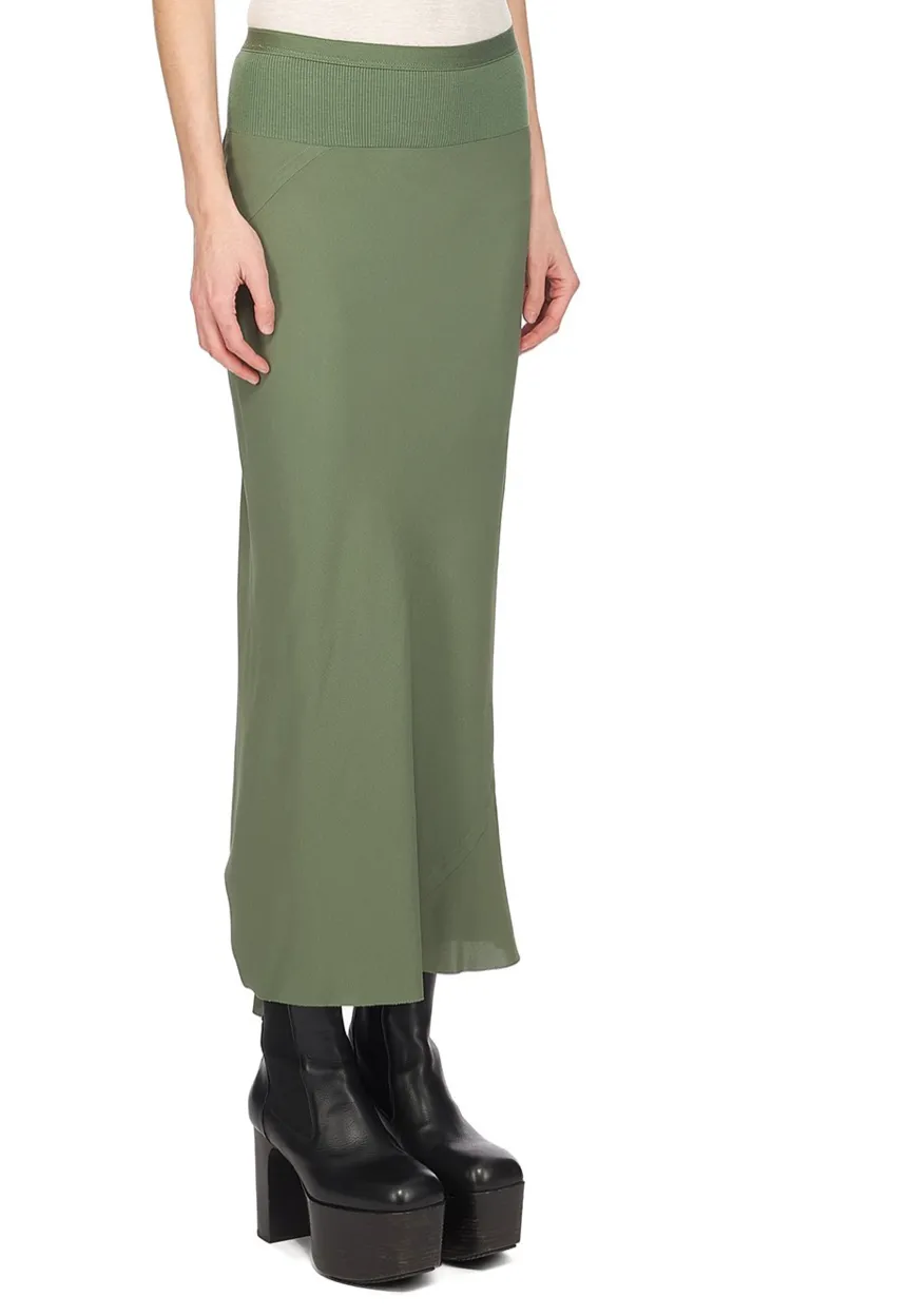 CREPE MIDI SKIRT