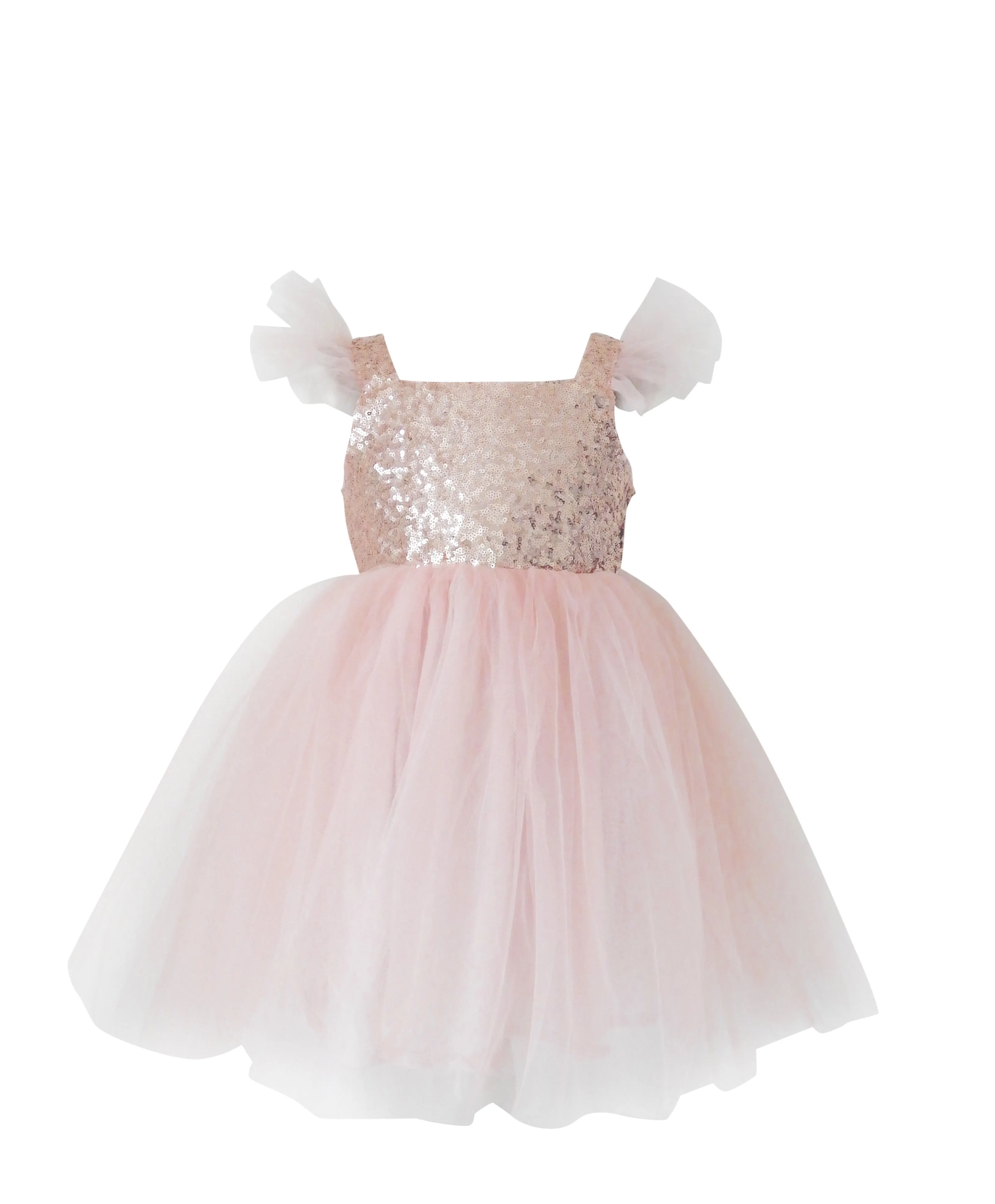 DOLLY UNIVERSE SEQUIN GLITTER GALAXY TUTU DRESS pink