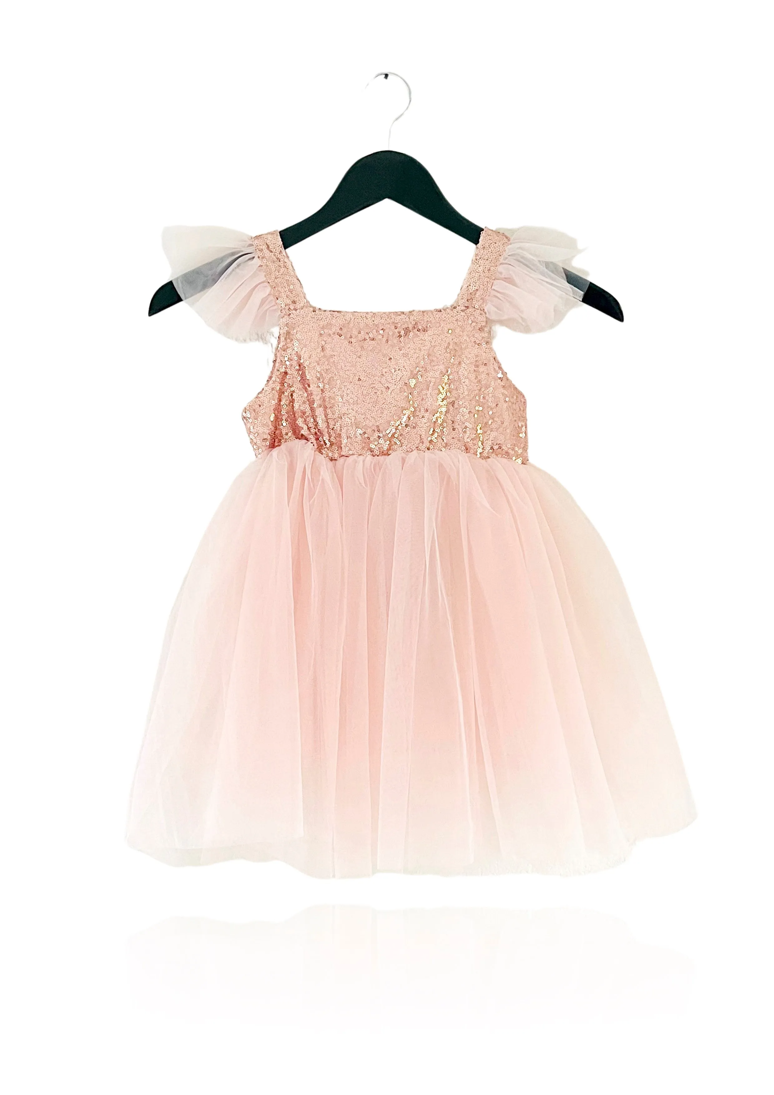 DOLLY UNIVERSE SEQUIN GLITTER GALAXY TUTU DRESS pink