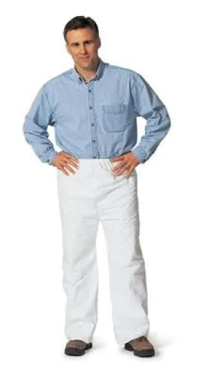 DuPont X-Large White 5.4 mil Tyvek Disposable Pants With Elastic Waist (50 Per Case)