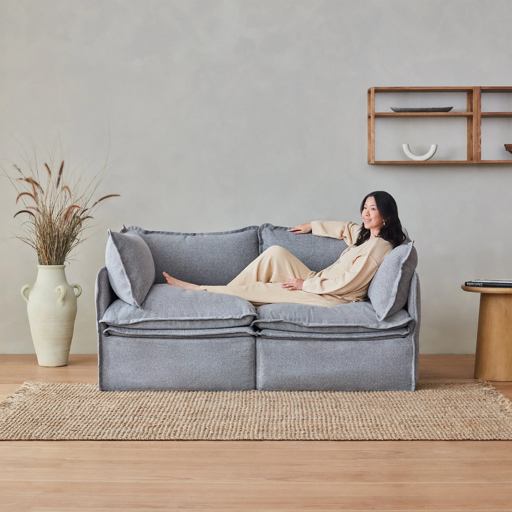 Elevate Comfort Layer Set for Armchair Set | Blended Weave in Flour