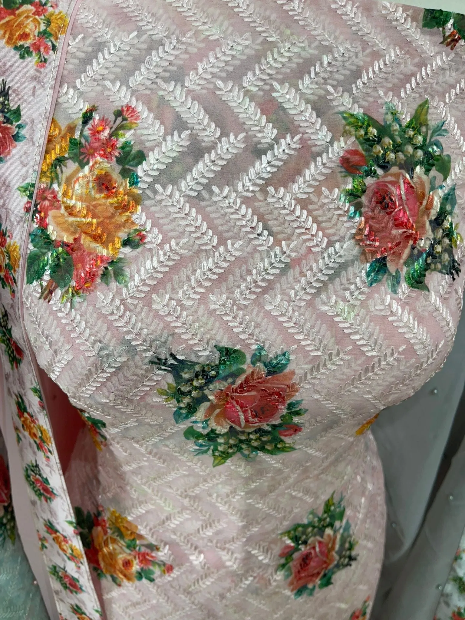 Embroidered Georgette