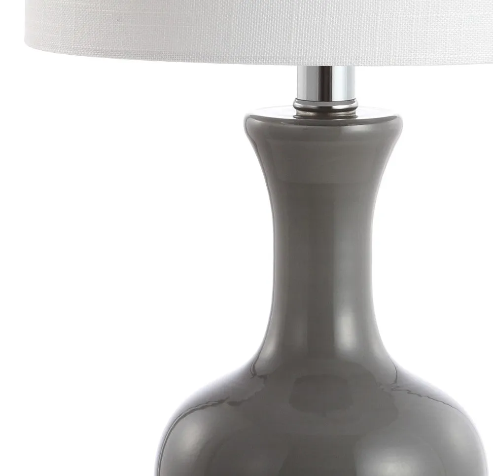 Foxglove 22" Glass/Metal LED Table Lamp, Set of 2