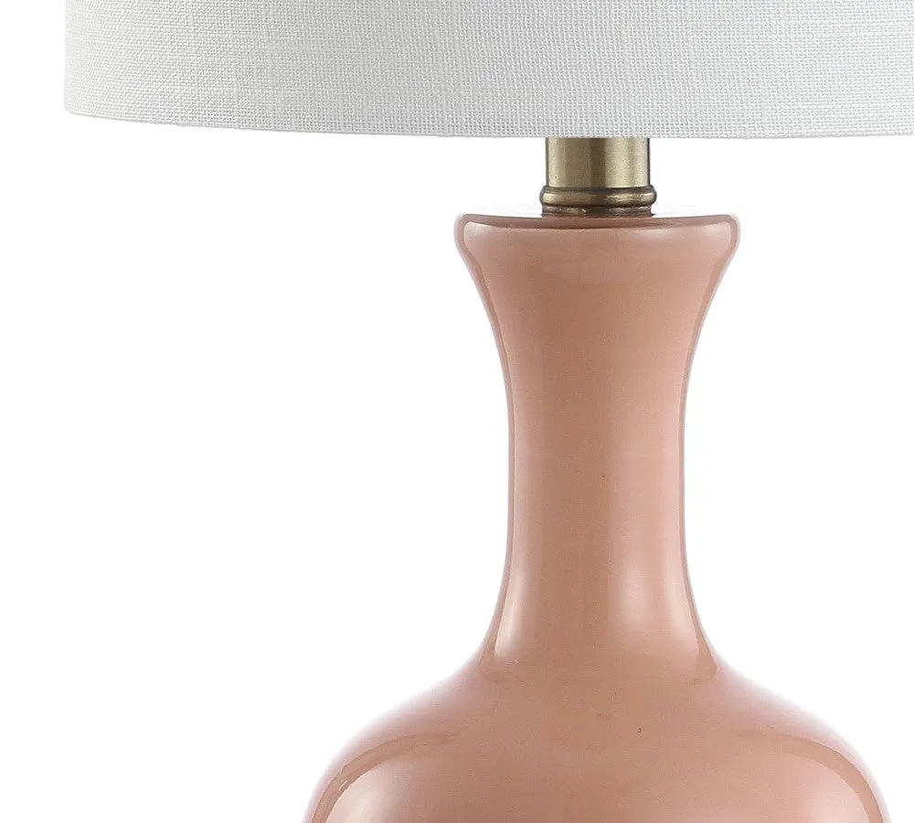 Foxglove 22" Glass/Metal LED Table Lamp, Set of 2