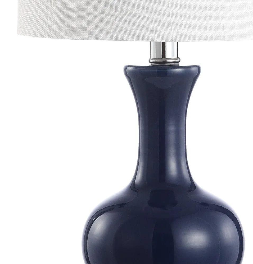 Foxglove 22" Glass/Metal LED Table Lamp, Set of 2