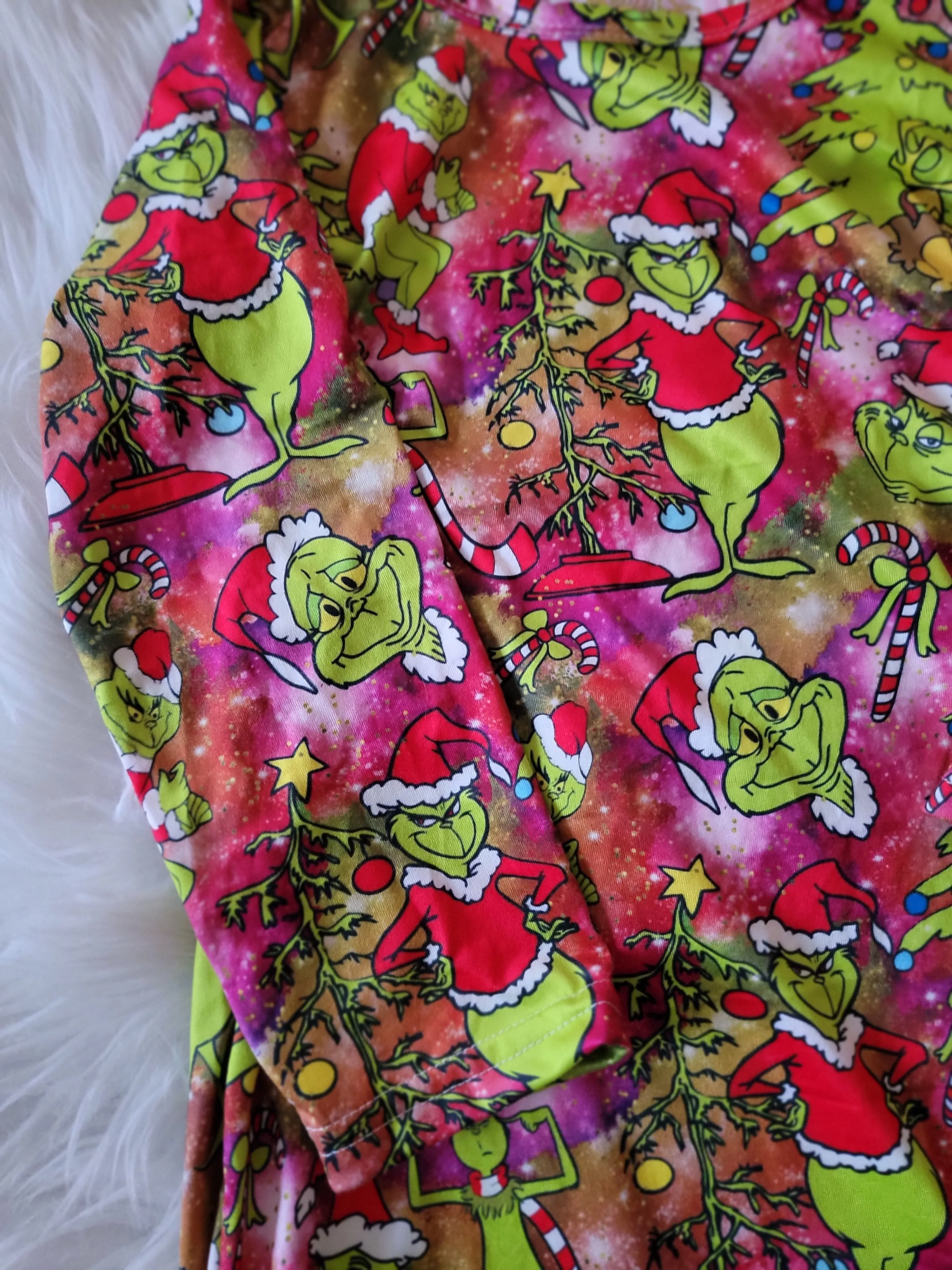 Girl's Miss Grinch Tye Dye Nightgown