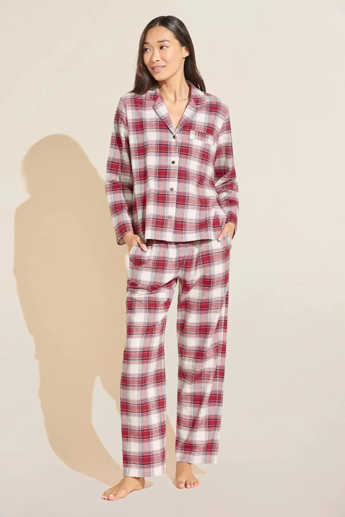 Gisele Long Flannel PJ Set