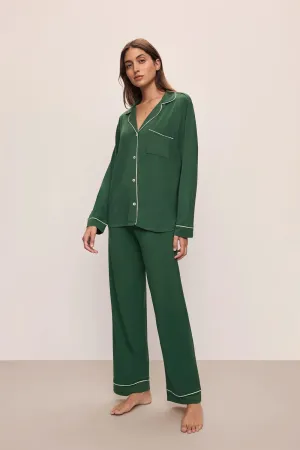 Gisele Long Pj Set Forest Green