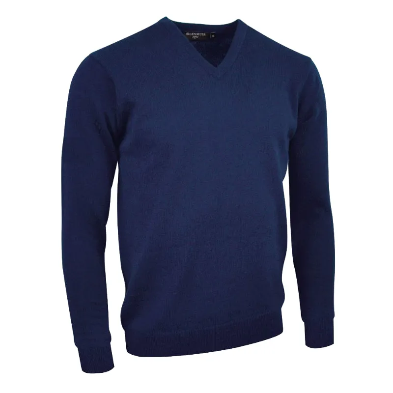 Glenmuir Mens Lomond Lambswool V Neck Golf Sweater