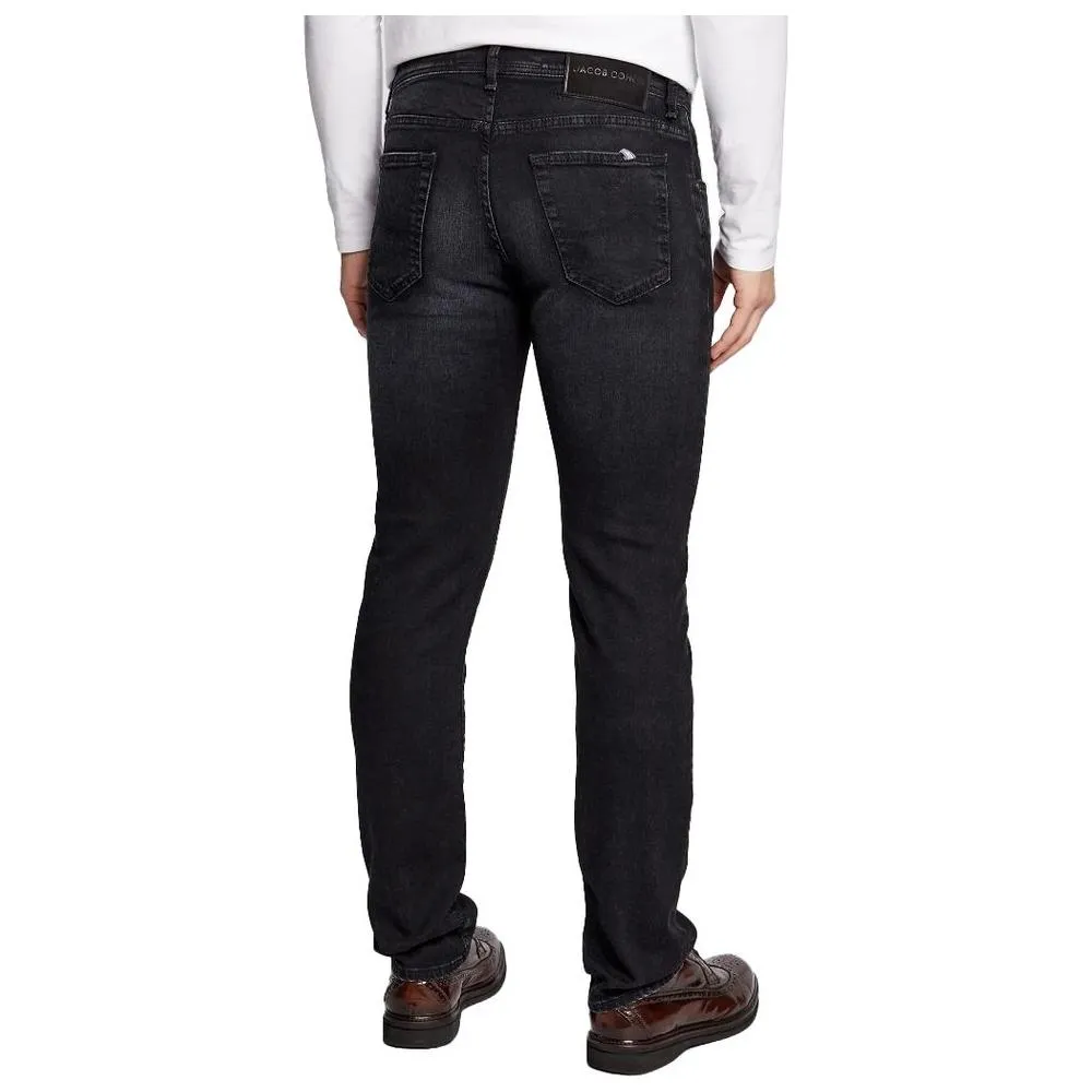 Jacob Cohen Black Cotton Jeans & Pant