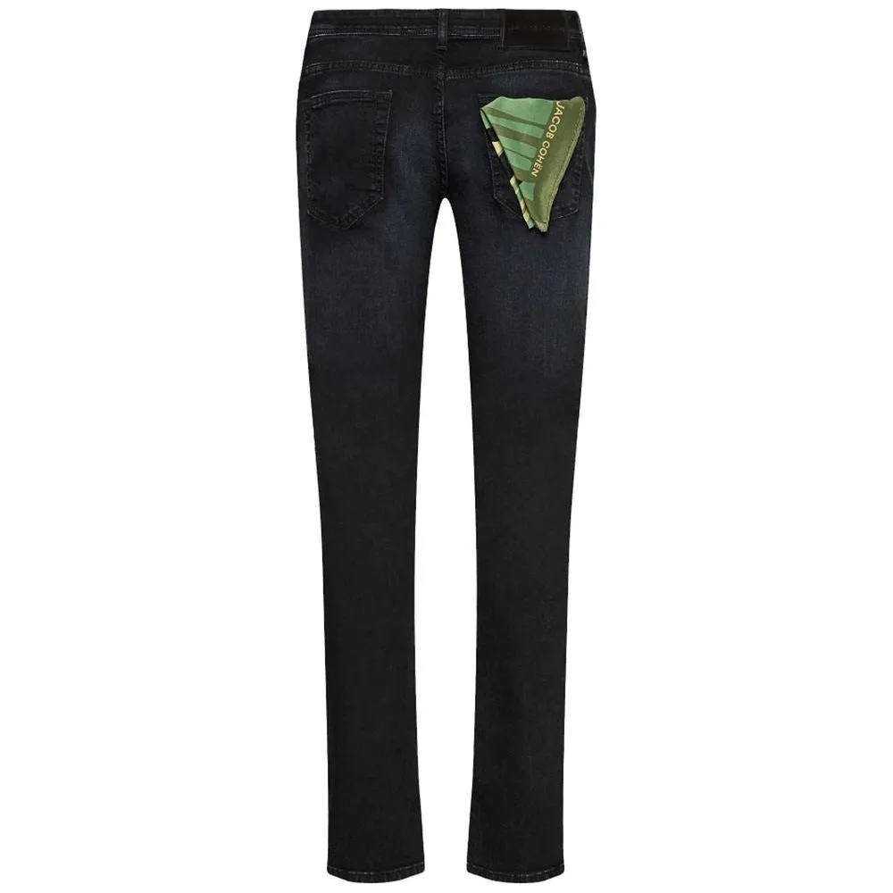 Jacob Cohen Black Cotton Jeans & Pant