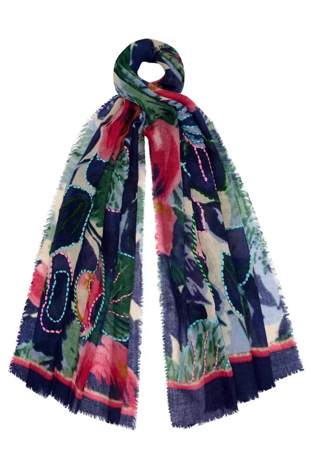 Jo Edwards Midnight Flora Scarf