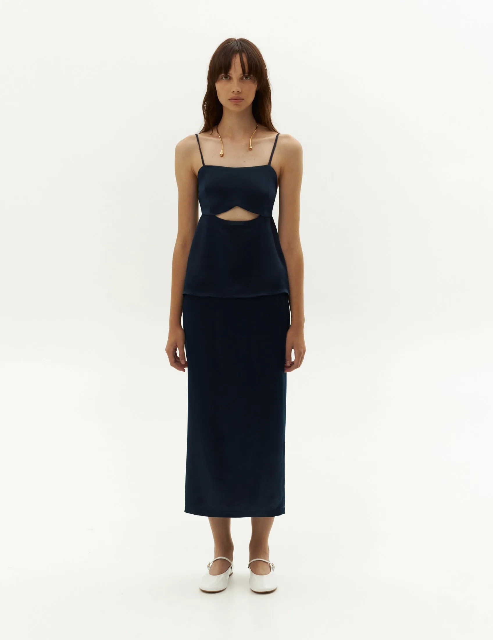 Long Skirt — Navy