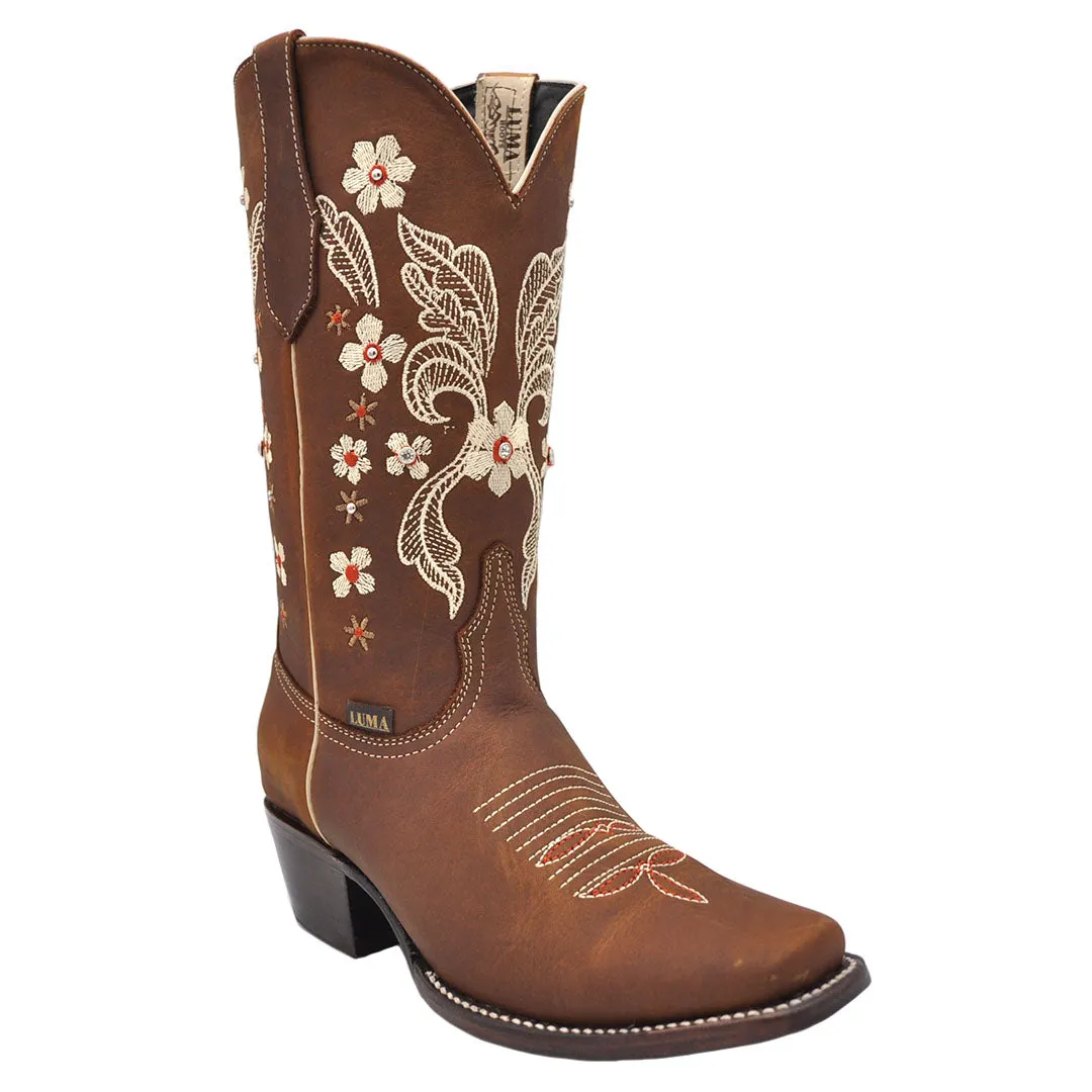 Luma NK1 Women's Tan Square Toe Western Boots