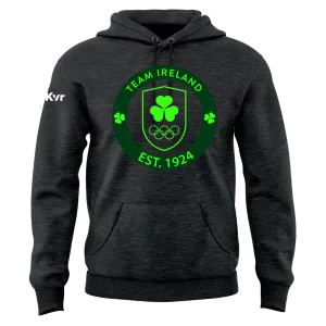 Mc Keever Team Ireland Big Logo Hoodie - Womens - Charcoal