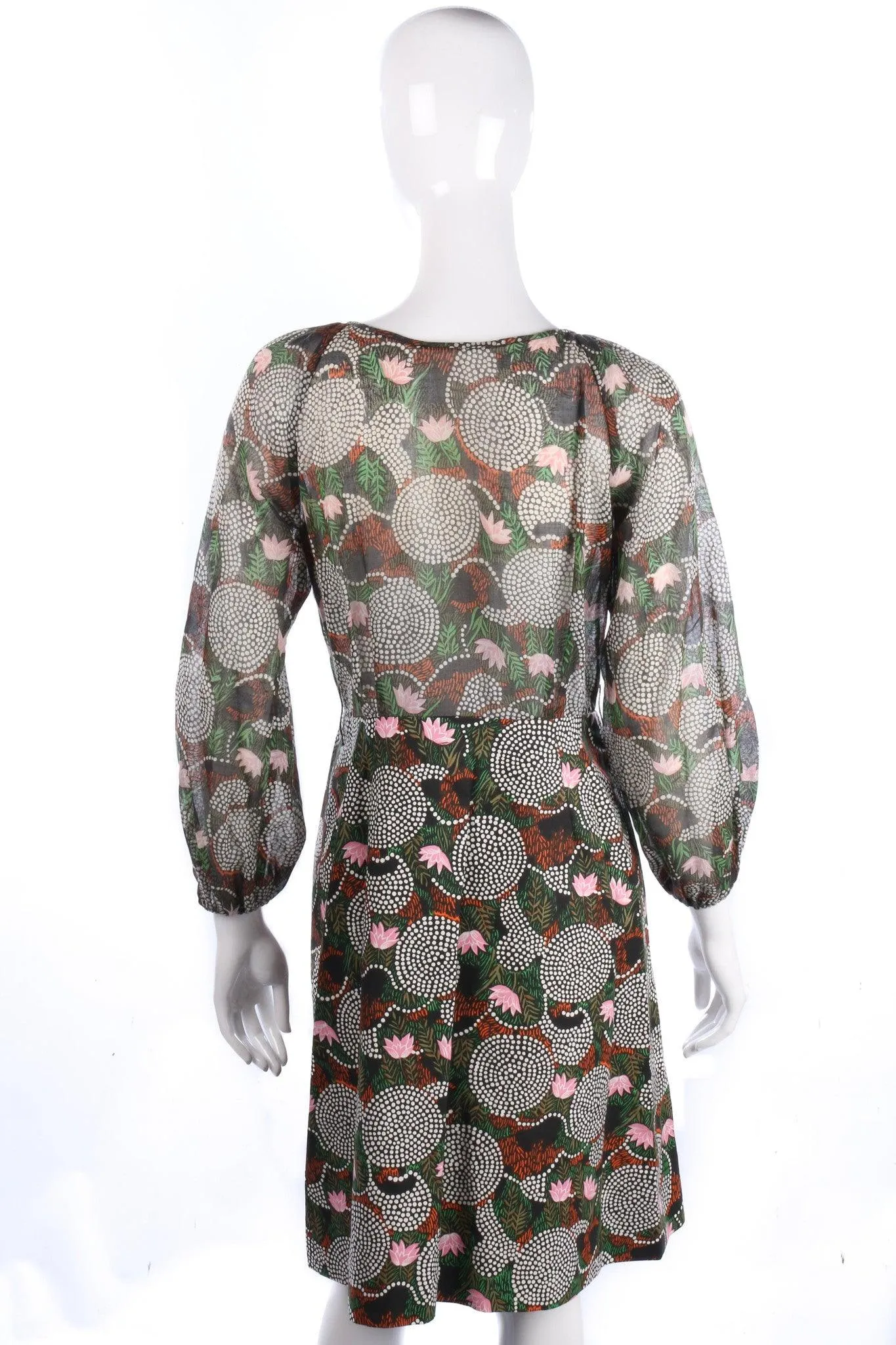 Montigo Bay Floral Print 1950s/60s Vintage Dress UK 10/12