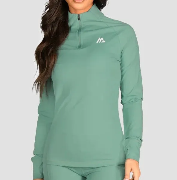 MONTIREX Women's Pace Half Zip Top - JADE