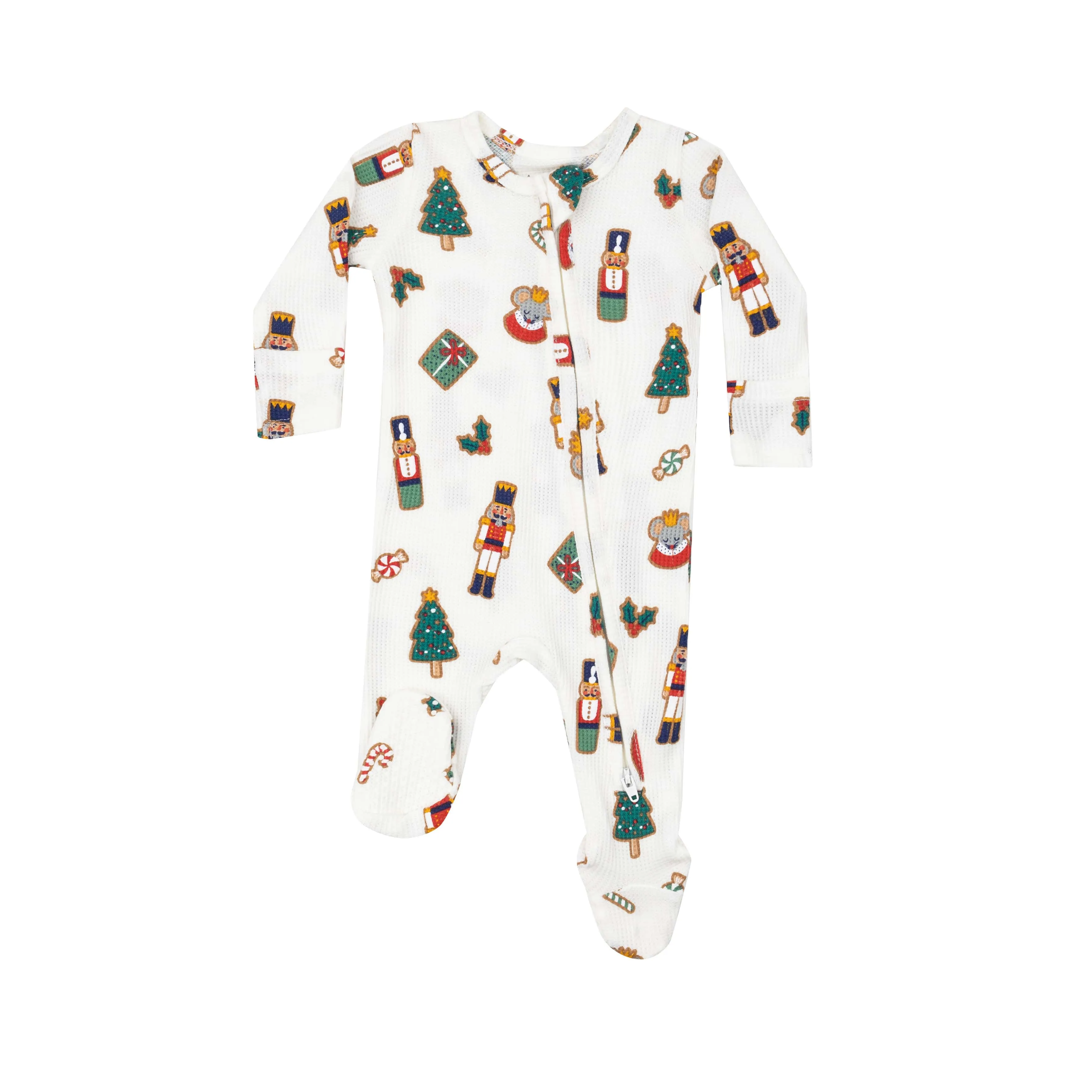 Nutcracker Christmas Cookies Two-Way Zipper Footie by Angel Dear