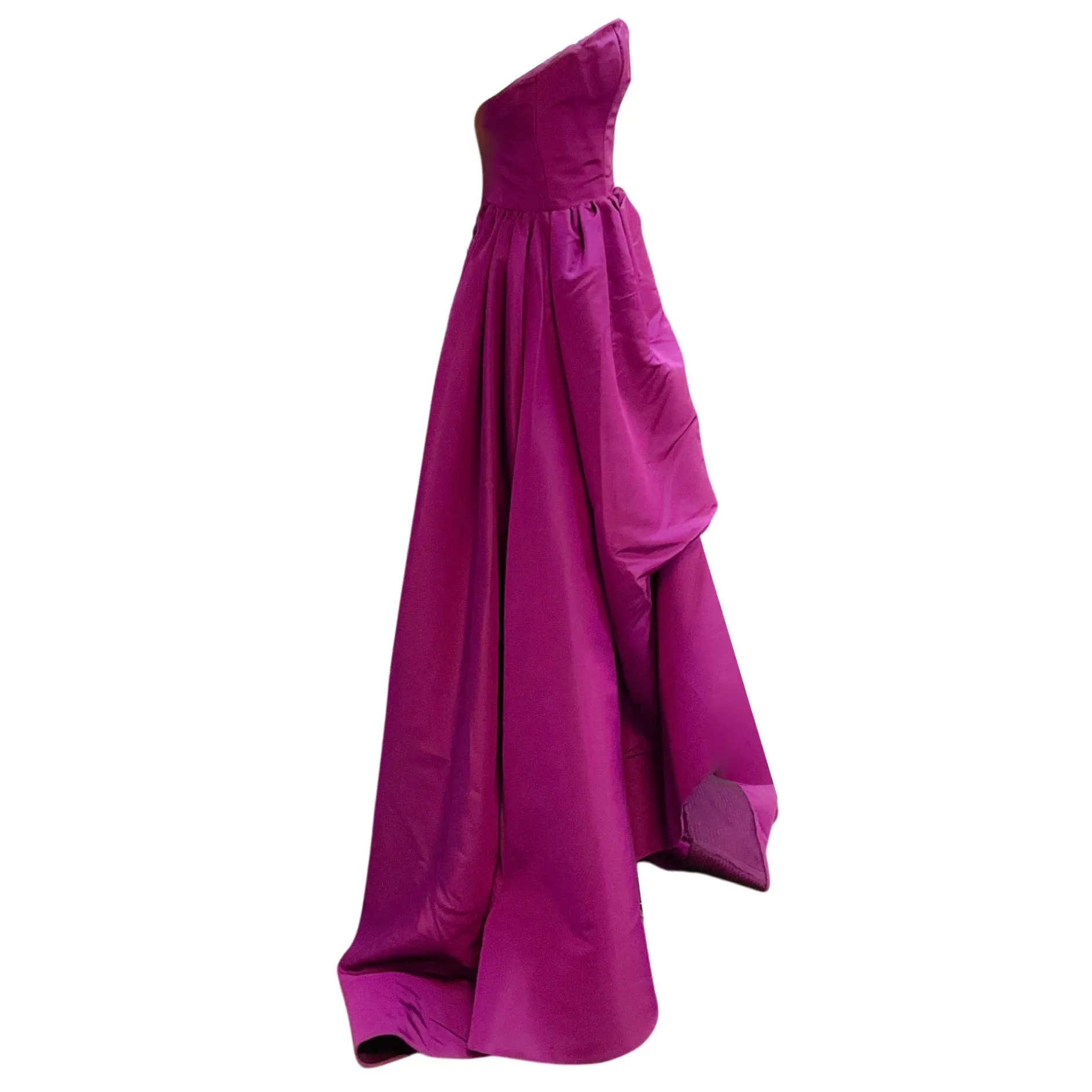 Oscar de la Renta Purple Fall 2009 Strapless Silk Taffeta Gown / Formal Dress