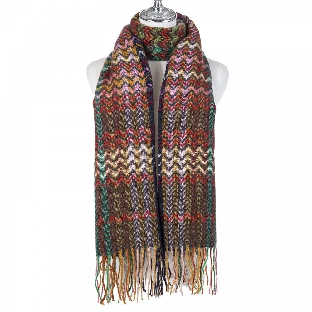 Park Lane Chevron Winter Scarf