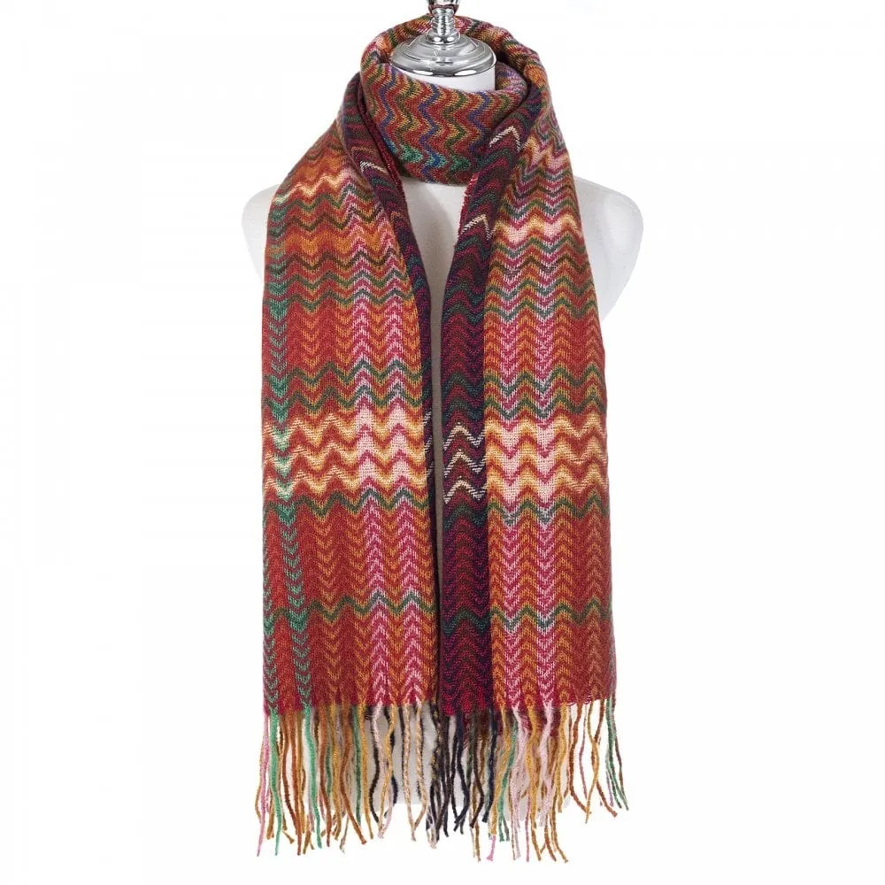 Park Lane Chevron Winter Scarf