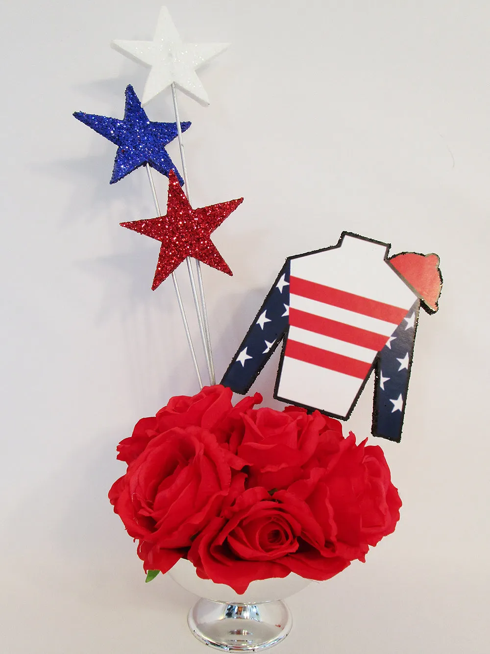 Patriotic Jockey Silk Centerpiece