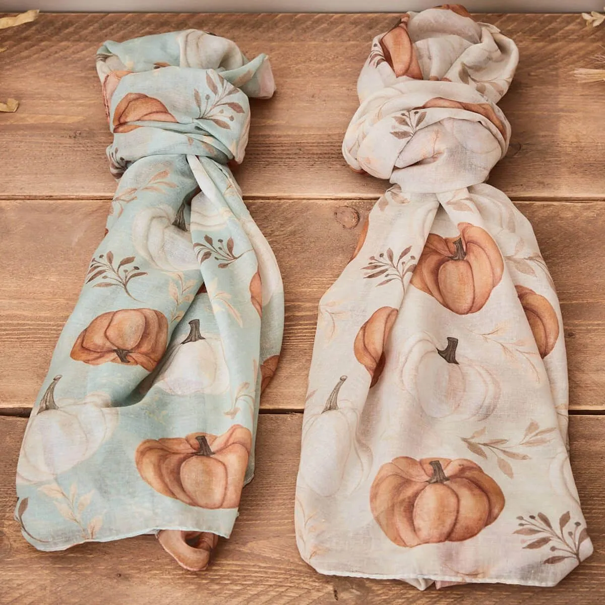 Pumpkin Print Scarf - Various Colours