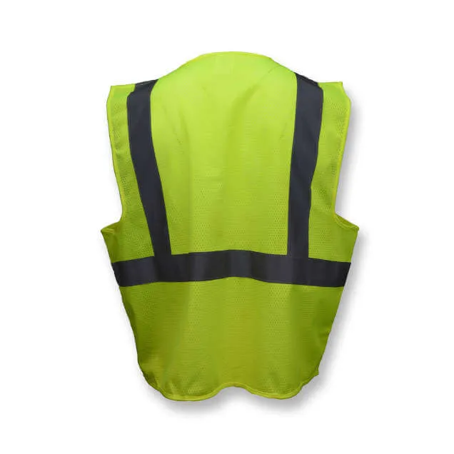 Radians SV2ZGM Economy Type R Class 2 Mesh Green Safety Vest with Zipper