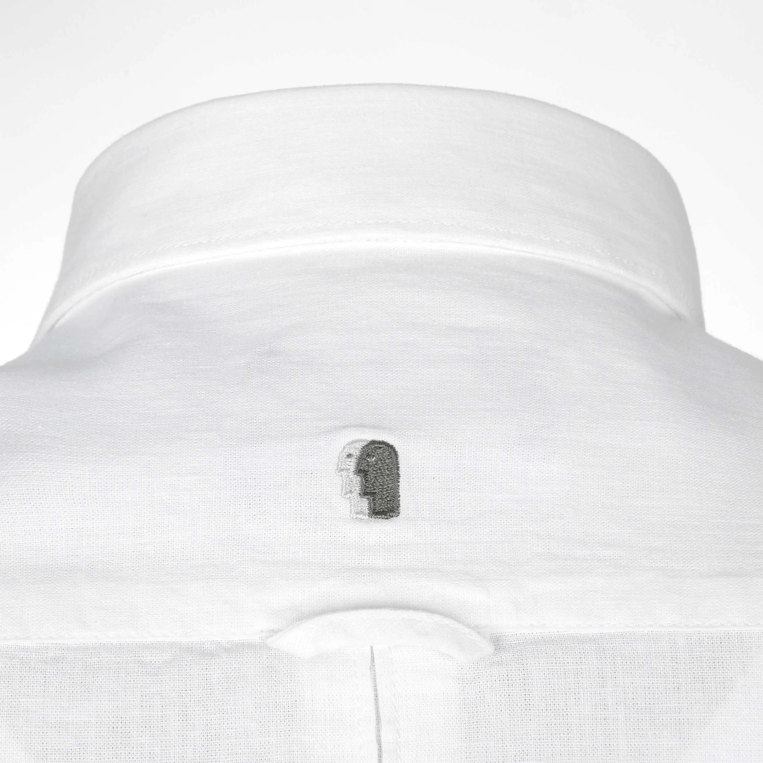 Remus Uomo Linen SS Shirt in White