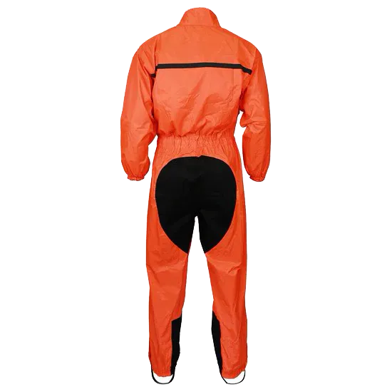 RS5004 One Piece High Visibility Orange Motorcycle Rain Gear