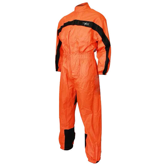 RS5004 One Piece High Visibility Orange Motorcycle Rain Gear