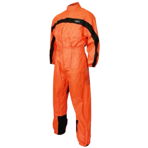 RS5004 One Piece High Visibility Orange Motorcycle Rain Gear