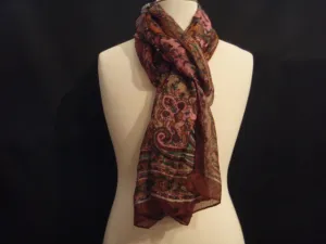 Silk Printed Chiffon Scarf