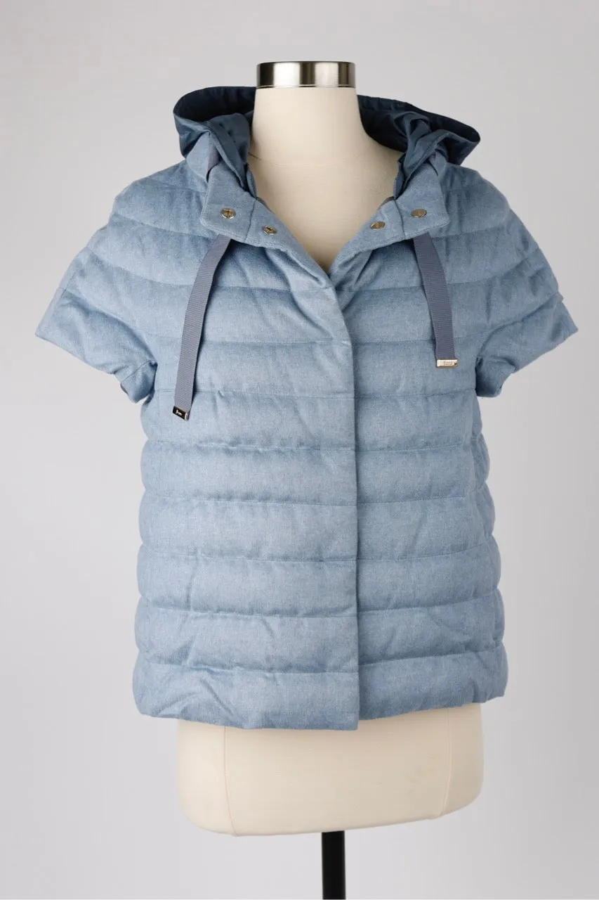 Silk/Cashmere Puffer Vest