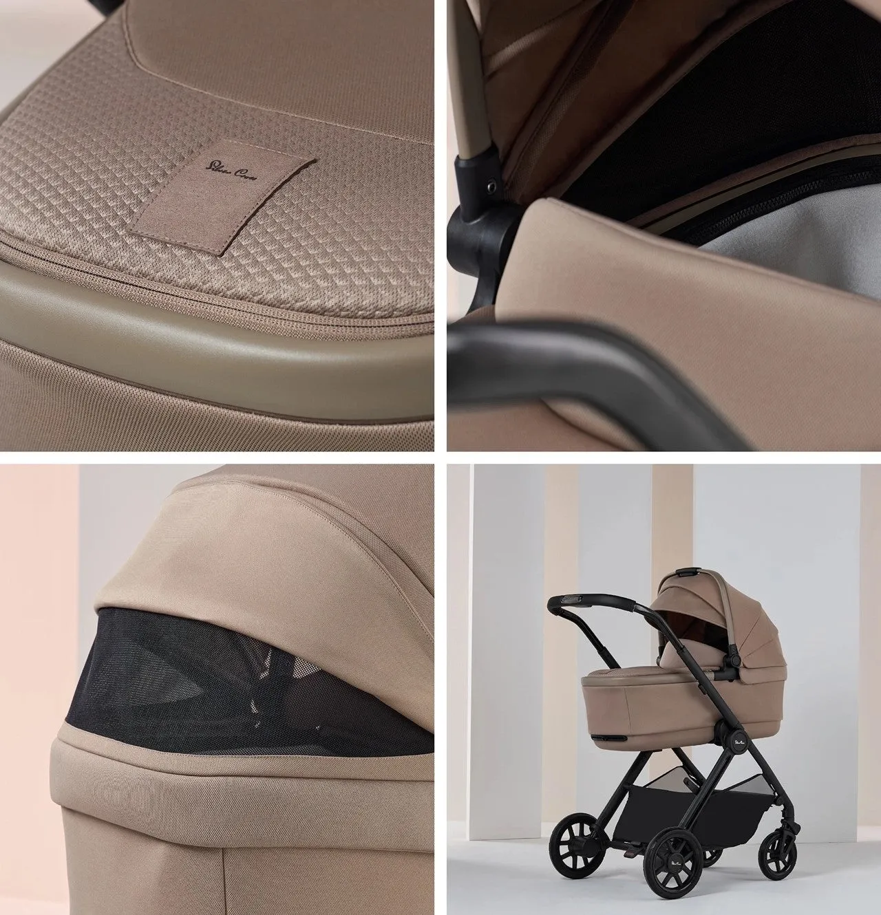 Silvercross Reef 2 First Bed Folding Carrycot - Mocha