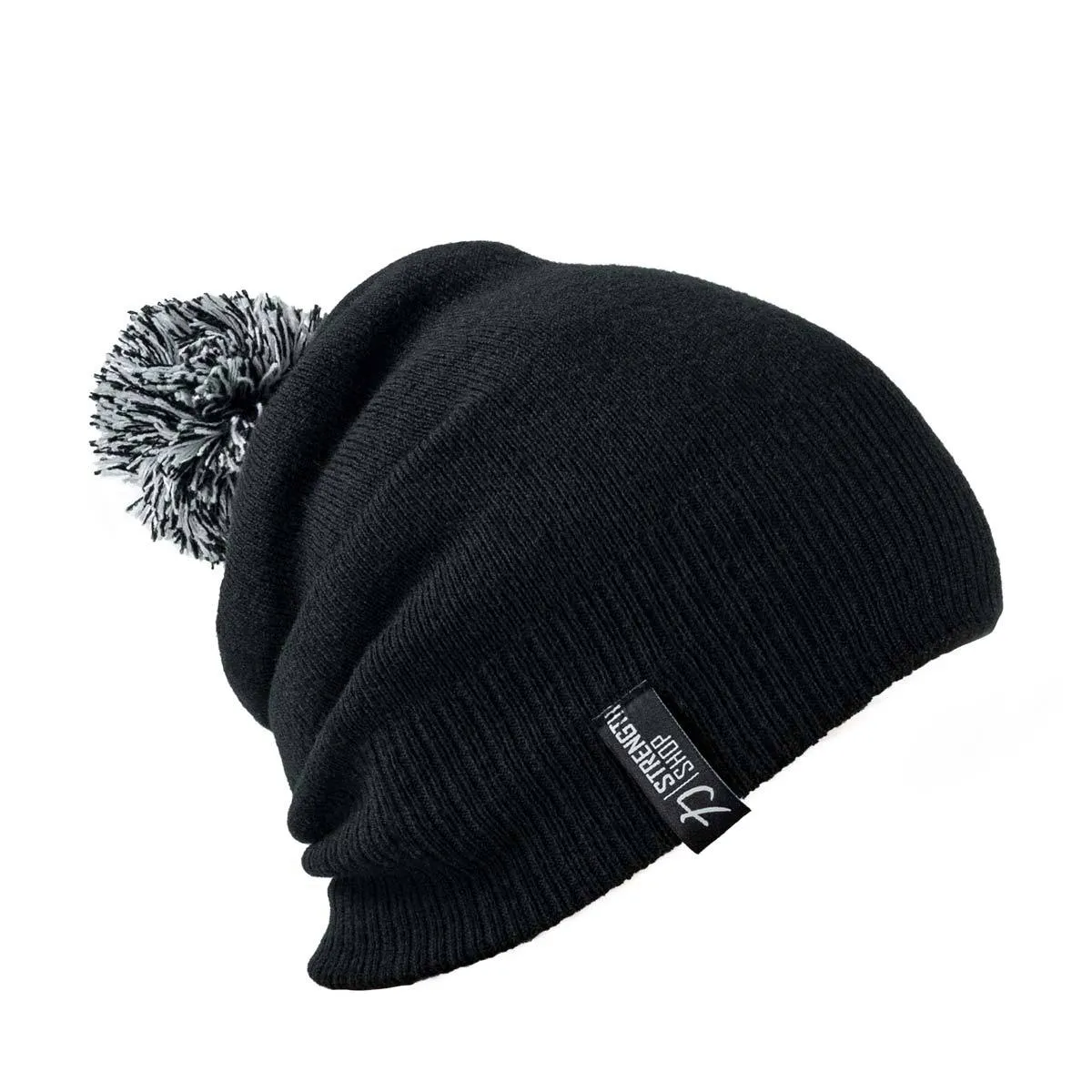 Strength Wear Bobble Hat - Black/White