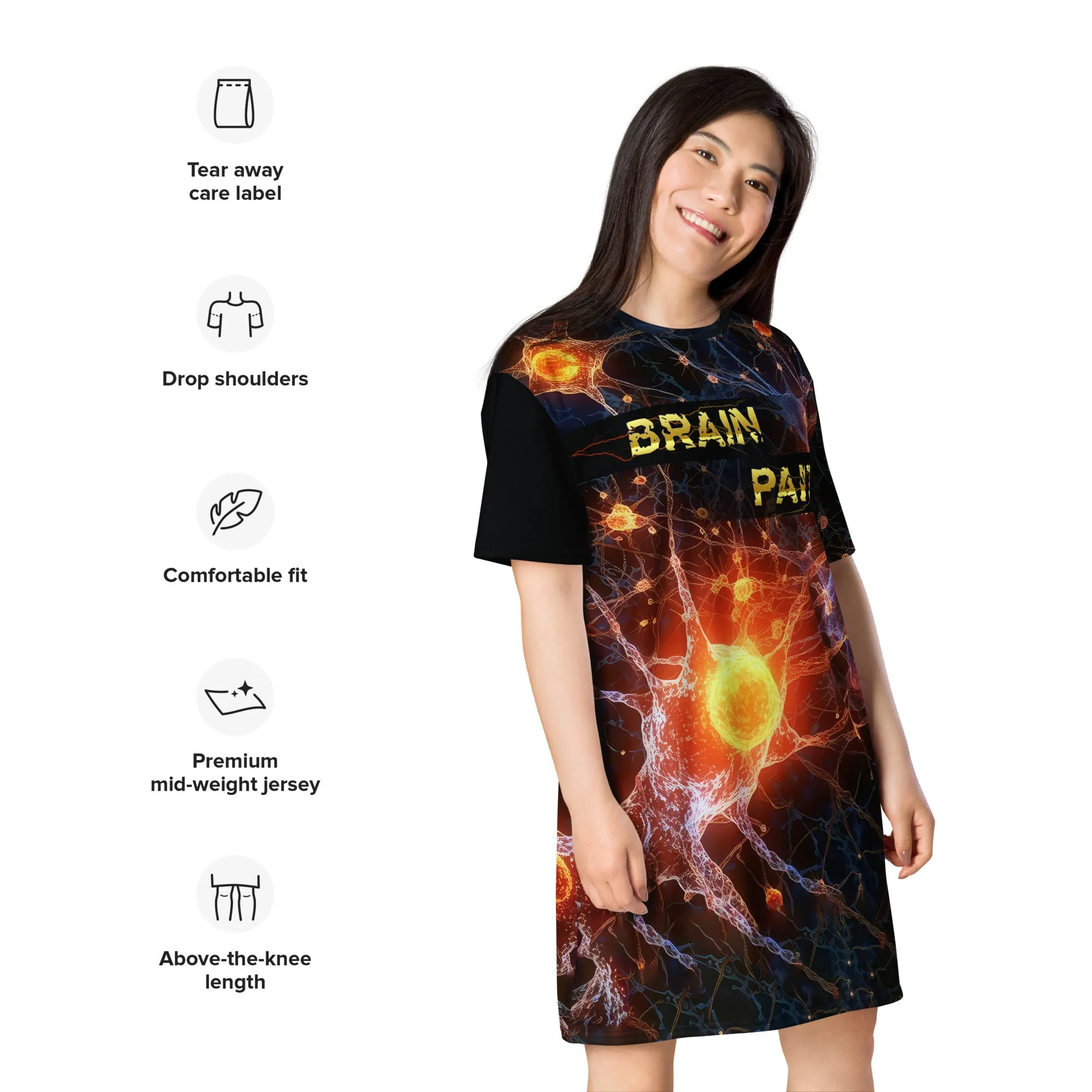 T-Shirt Dress Brain Party