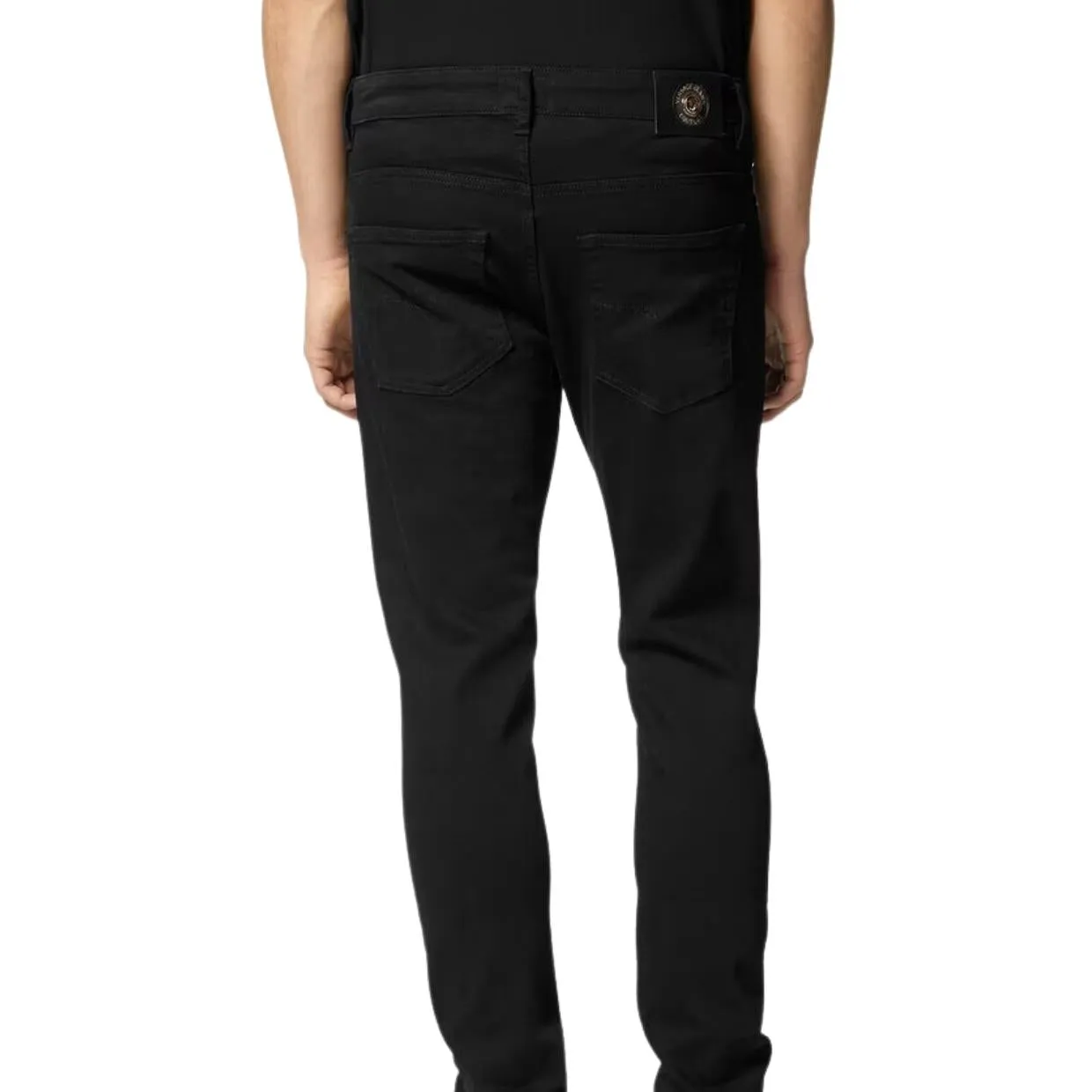 Versace Jeans Couture Piece Number Slim Fit Black Denim Jeans