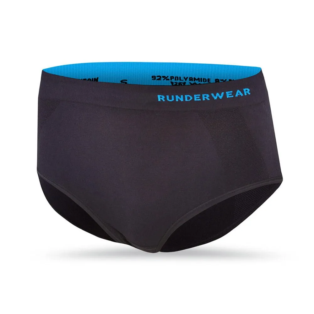 Women's Runderwear Running Briefs - Black