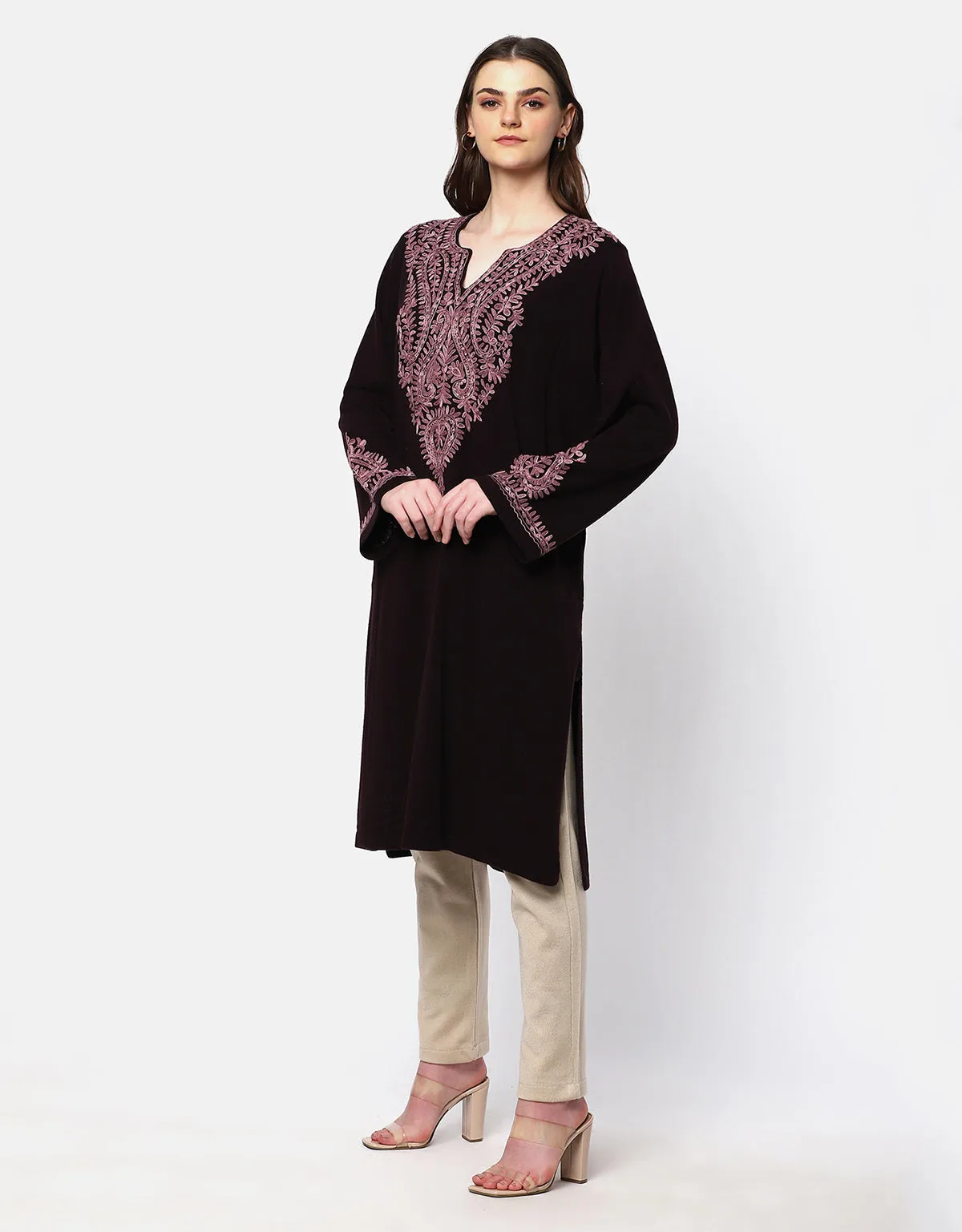 Woolen Kashmiri Embroidered Phiran